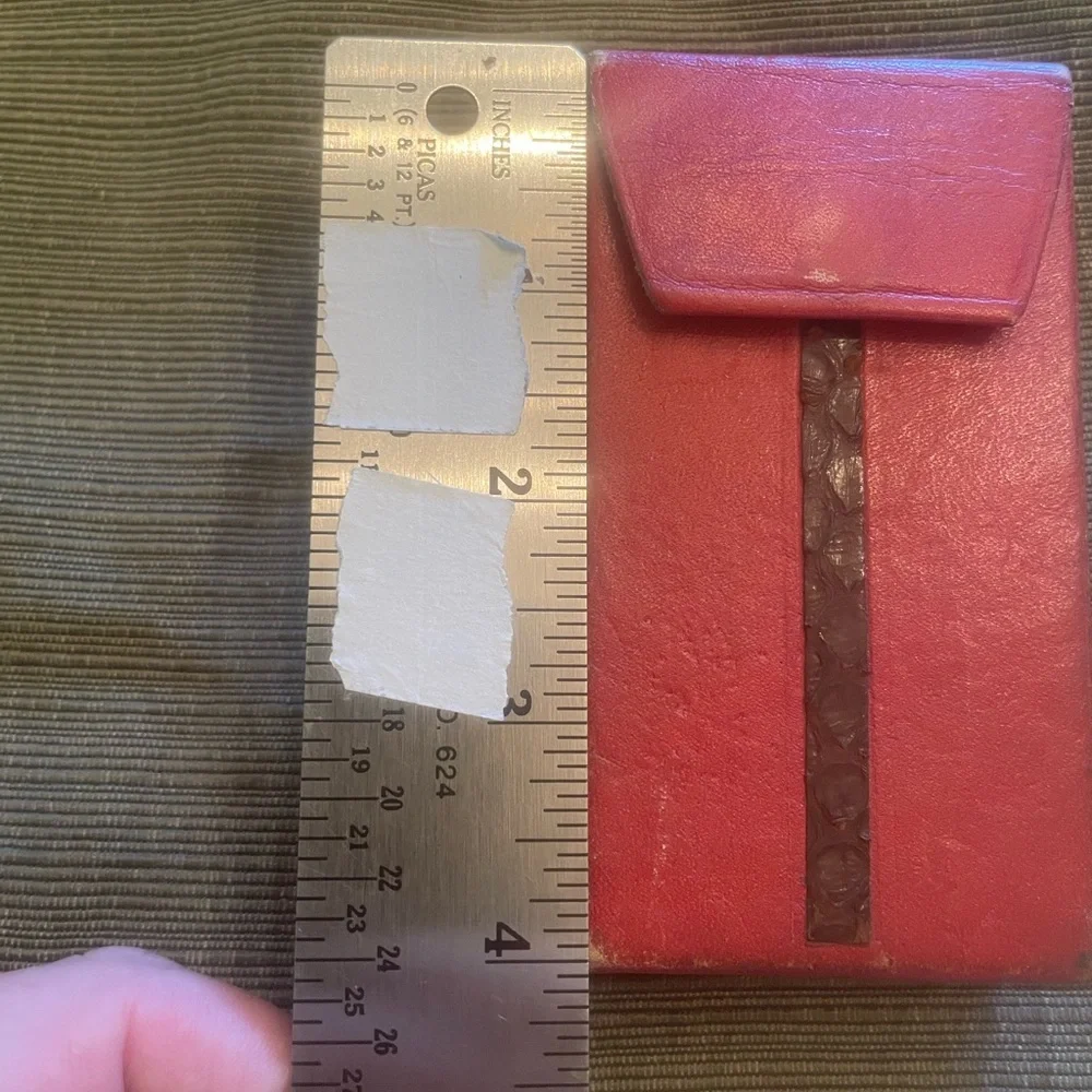 VTG Rolfs  cowhide cigarette case , circa 1950s .. very rare